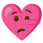 faccina bugiarda + cuore con fiocco