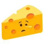 faccina bugiarda + fetta di formaggio