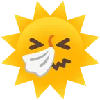 faccina che starnutisce + faccina sole