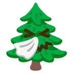 faccina che starnutisce + albero sempreverde