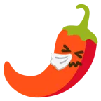 faccina che starnutisce + peperoncino