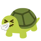 faccina che starnutisce + tartaruga