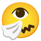 faccina che starnutisce + occhio