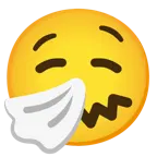 faccina che starnutisce + faccina che sbava