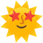 star-struck + sun with face