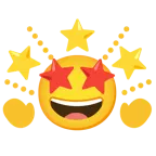 star-struck + glowing star