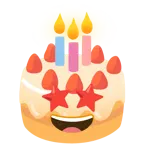 star-struck + birthday cake