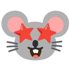 star-struck + mouse face