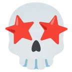 star-struck + skull