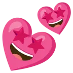 star-struck + two hearts