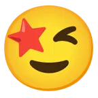star-struck + winking face