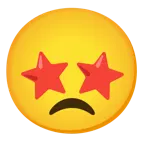 star-struck + disappointed face