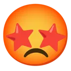 star-struck + enraged face