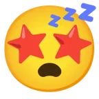 star-struck + sleeping face