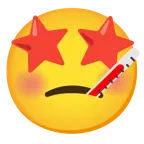 star-struck + face with thermometer