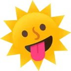 faccina impazzita + faccina sole