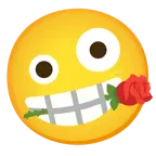 faccina impazzita + rosa