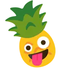 faccina impazzita + ananas
