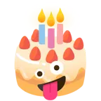 faccina impazzita + torta di compleanno