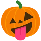 faccina impazzita + zucca di Halloween