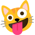 faccina impazzita + muso di gatto