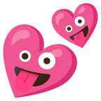 faccina impazzita + due cuori