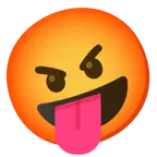 faccina impazzita + faccina accigliata