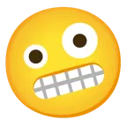 faccina impazzita + faccina con smorfia