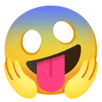 faccina impazzita + faccina terrorizzata