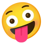 faccina impazzita + faccina imbarazzata