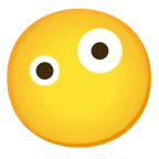 faccina impazzita + faccina senza bocca