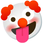 faccina impazzita + faccina pagliaccio