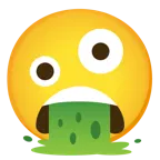 faccina impazzita + faccina che vomita