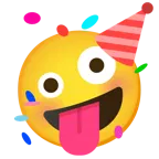 faccina impazzita + faccina che festeggia