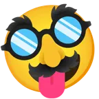 faccina impazzita + faccina travestita