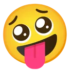 faccina impazzita + faccina supplichevole