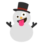 faccina impazzita + pupazzo di neve senza neve