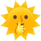 faccina che zittisce + faccina sole