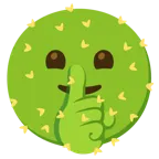 faccina che zittisce + cactus