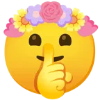 faccina che zittisce + tulipano