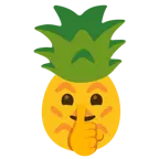 faccina che zittisce + ananas