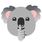 faccina che zittisce + koala