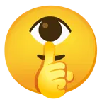 faccina che zittisce + occhio