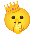 faccina che zittisce + corona