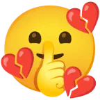 faccina che zittisce + cuore infranto
