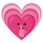 faccina che zittisce + cuore che cresce
