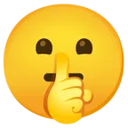 faccina che zittisce + faccina neutra