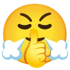 faccina che zittisce + faccina che sbuffa