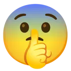 faccina che zittisce + faccina impaurita