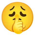 faccina che zittisce + faccina esausta